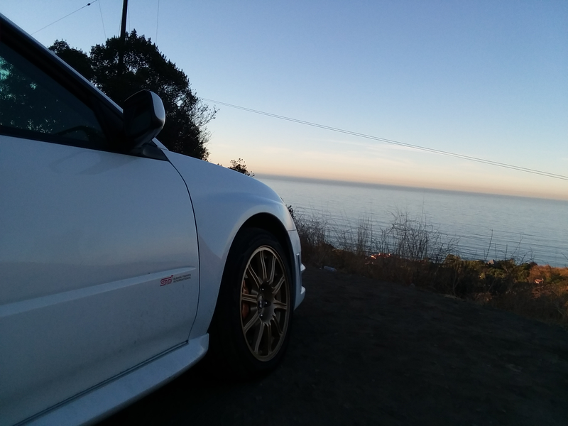 My pictures were actually in the morning during sunrise on Encinal Rd, but it looked similar in the sunset in the evening on Decker